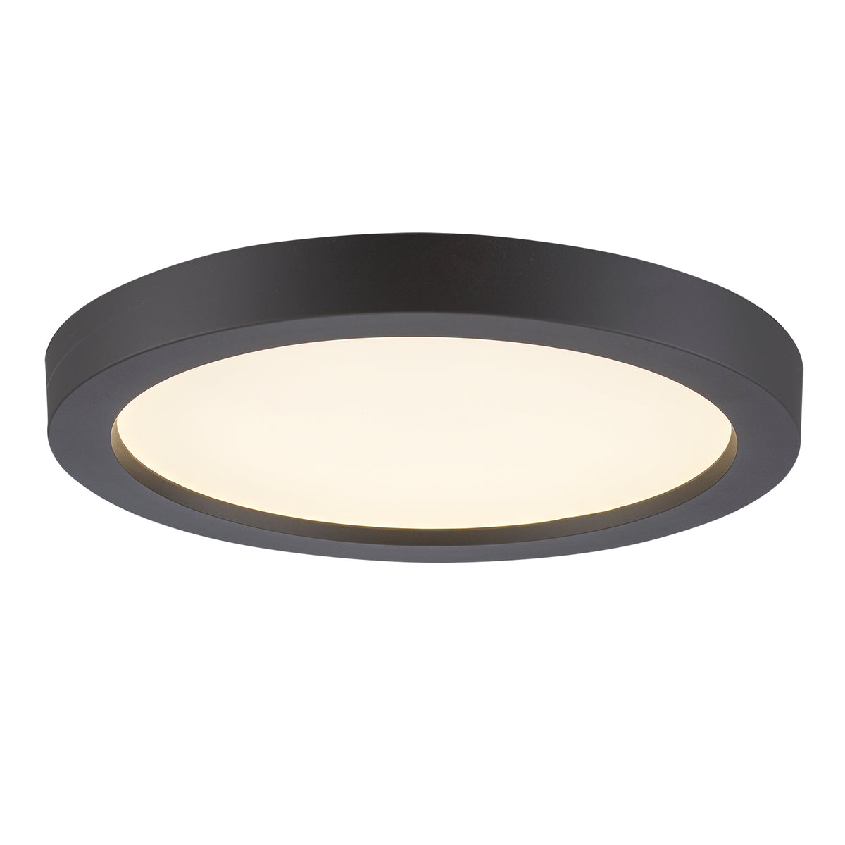 Trans Globe Lighting LED-30097 ROB Palomino 7 inch rubbed oil bronze LED flush mount ceiling light on