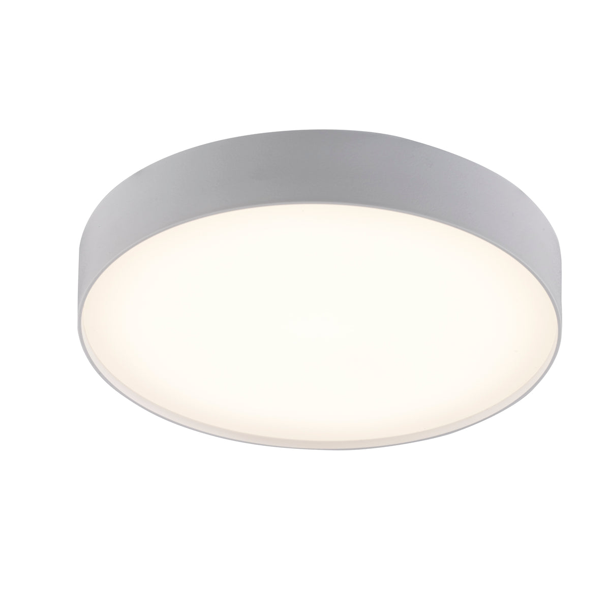 Trans Globe Lighting LED-40045 WH white LED flush mount ceiling light illuminated