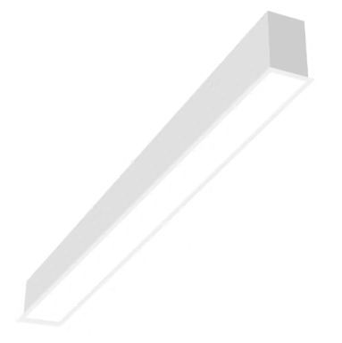 EnvisionLED LED-ALIN2-3FT-3P38-D-5CCT-WH-RTK 3' Architectural Linear Fixture (Recessed Trim Kit), Selectable CCT, Voltage 120-277V, White Finish