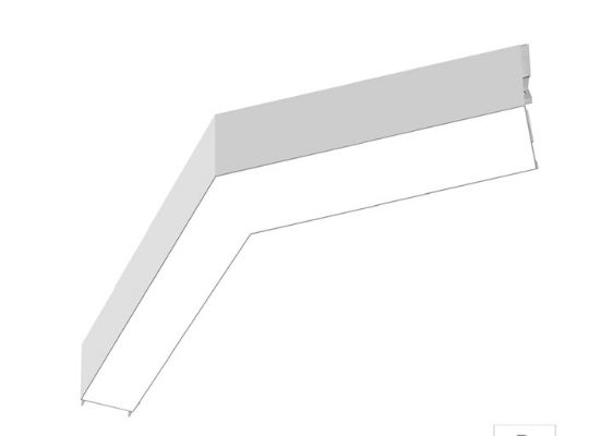 EnvisionLED LED-ALIN2-FL-12X12-120L-3P25-D-5CCT-TML Size 12x12 Inch 120 Beam L-Shape Architectural Linear Downlight Trimless Kit , Wattage 20W/15W/10W, Lumens 2,400/1,800/1,200, 5CCT 50k/40k/35k/30k/27k