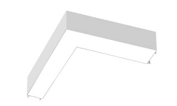 EnvisionLED LED-ALIN2-FL-24X24-L-3P50-D-5CCT-TML Size 24x24 Inch L-Shape Architectural Linear Downlight Trimless Kit , Wattage 40W/30W/20W, Lumens 4,800/3,600/2,400, 5CCT 50k/40k/35k/30k/27k