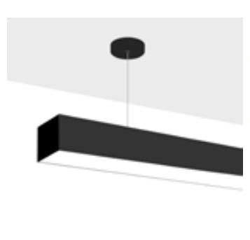 EnvisionLED LED-ALIN2-FL-8FT-3P100-UD-5CCT-BL 2 Inch Architectural Linear Fixture Wattage 100/75/50w, Lumens 12,000/9,000/6,000, 5CCT 27/30/35/40/50k Black Finish
