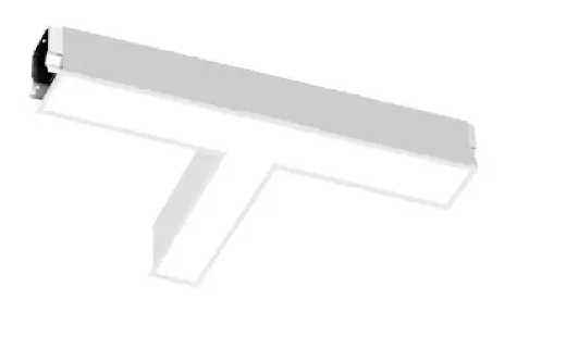 EnvisionLED LED-ALIN2-T-D-5CCT-WH-RTK T-Shape Connector Recessed Flange Watt 7W/5W/3.5W, Lumens 840/600/420, 5CCT 50k/40k/35k/30k/27k