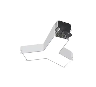 EnvisionLED LED-ALIN2-Y-D-5CCT-WH Y Shaped Linear Connector Fixture for ALIN2 Down, 110 Degree, 277V