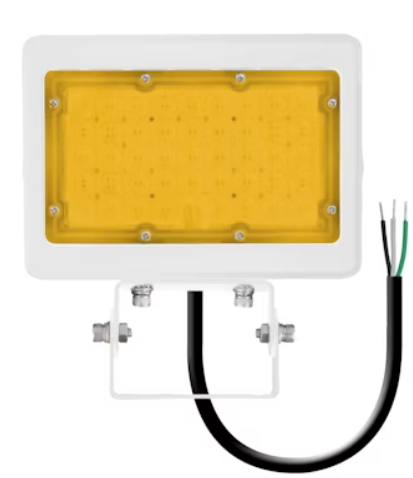 EnVisionLED LED-ARL-2P50-22K-WH-TR-PC Mini Flood Area Lights w/ Photocel, M-Line Trunnion, Color Temperature 2200k, Voltage 120-277V, Wattage 35/50w, Lumens 4,900/7,000, White Finish