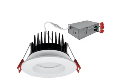 EnvisionLED LED-MDJBX-3-10W-5CCT-WH-R 3-in 10W Frosted J-Box Canless Downlight, 800lm, 120V, 5 CCT, WH