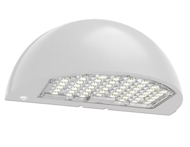 EnvisionLED LED-WPFC-SC-3P80-TRI-WH-PC Semi-Circle Full Cut off LED Wall Pack, Circle-Line, Voltage 120-347V, White Finish