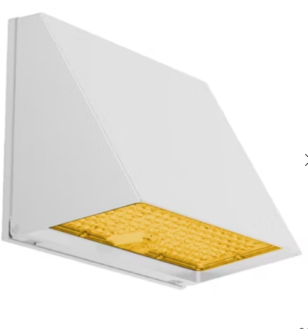 EnvisionLED LED-WPFC-TRZ-5P120-22K-WH-PC Modern Trapezoid Wall Packs Light CCT 2200K, Selectable Wattage 120W/110W/100W/90W/80W, SElectable Lumens 17,400/15,950/14,500/13,050/11,600 White Finish