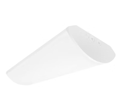 EnvisionLED LED-WRP-ARC-14ix4FT-3P50-5CCT 4ft LED Frosted Wrap, Arcy Line, White Finish
