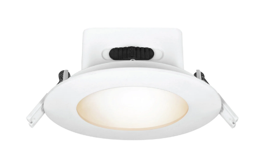 Feit Electric LEDR4HOJBX/6WYCA 4 in. Selectable White High Output Integrated J-Box Recessed LED Downlight, Multi-Color Temperature, Wattage 12.5W, Voltage 120V 4 Pack