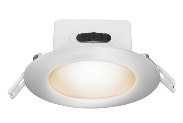 Feit Electric LEDR4JBX/6WYCA 4 in. Selectable White Integrated J-box Recessed LED Downlight, Multi-Color Temperature, Wattage 10W, Voltage 120V
