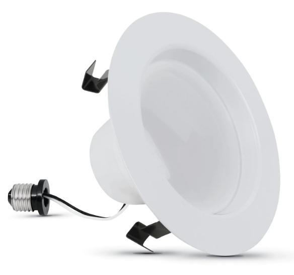 Feit Electric LEDR4XHO/950CA 4 in. (75W Replacement) Daylight Dimmable High Output LED Recessed Downlight, Color Temperature 5000K, Wattage 11.1W, Voltage 120V