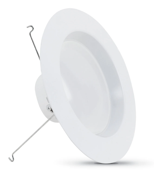 Feit Electric LEDR56HO/930CA 120W Replacement Bright White 5/6 in. High Output LED Recessed Downlight, Color Temperature 3000K, Wattage 14.3W, Voltage 120V