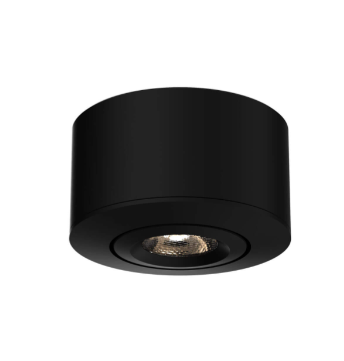 DALS Lighting LEDRDM1-BK Under Cabinet 12V LED Gimbal Puck Light with Black Finish