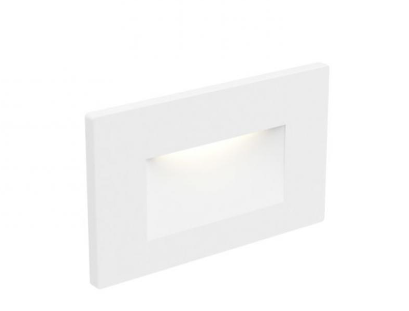 DALS Lighting LEDSTEP005D-WH 1-Light LED Step Light, 3W, 100lm, 3000K in White Finish