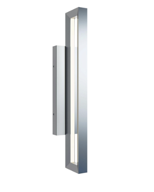 AFX Lighting LEMW0524LAJUDNP-BB Liam 24" Led Outdoor Wall Sconce - 27k / 3k / 35k / 4k / 5k - 120-277v - Painted Nickel Finish with Emergency Battery Backup