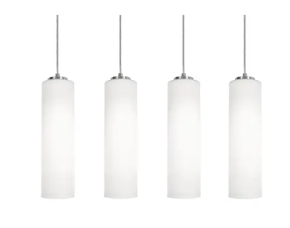 AFX Lighting LEOP0412MBSNLNR4 Leo 4-Light Linear Pendant, Voltage 120V, Satin Nickel