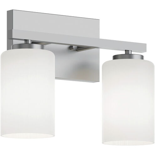 AFX Lighting LEOV1309MBSN Leo 2 Light 13 inch Satin Nickel Vanity Light Wall Light