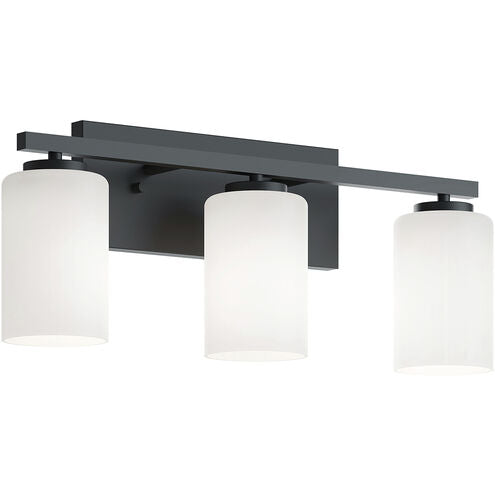 AFX Lighting LEOV2209MBBK Leo 3 Light 22 inch Black Vanity Light Wall Light