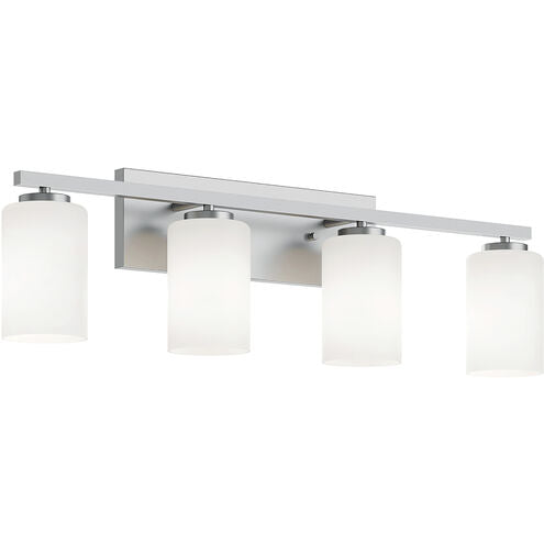 AFX Lighting LEOV3109MBSN Leo 4 Light 31 inch Satin Nickel Vanity Light Wall Light