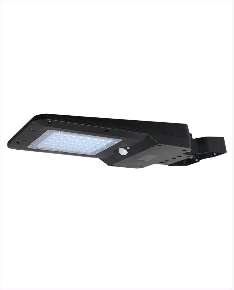 Cyber Tech Lighting LF15MSB-SLR-DL 15W Solar Powered Motion Sensing Area Light, CCT 6000K, Black Finish