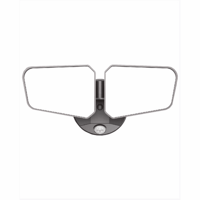 Cyber Tech Lighting LF20PH2-BZ/PCCT 20W Dual Head LED Security Lights, Adj. 5CCT w/ Photocell