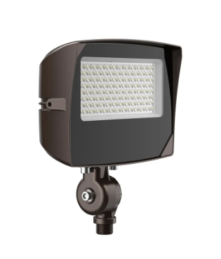 Westgate LF4MAX-MD-20-50W-MCTPB-KN-P Medium Maximum-Feature Round-Back Flood Light with Knuckle, Voltage 120-277V, Selectable Wattage, Lumens 140 LM/W, Color Temperature 30K/40K/50K
