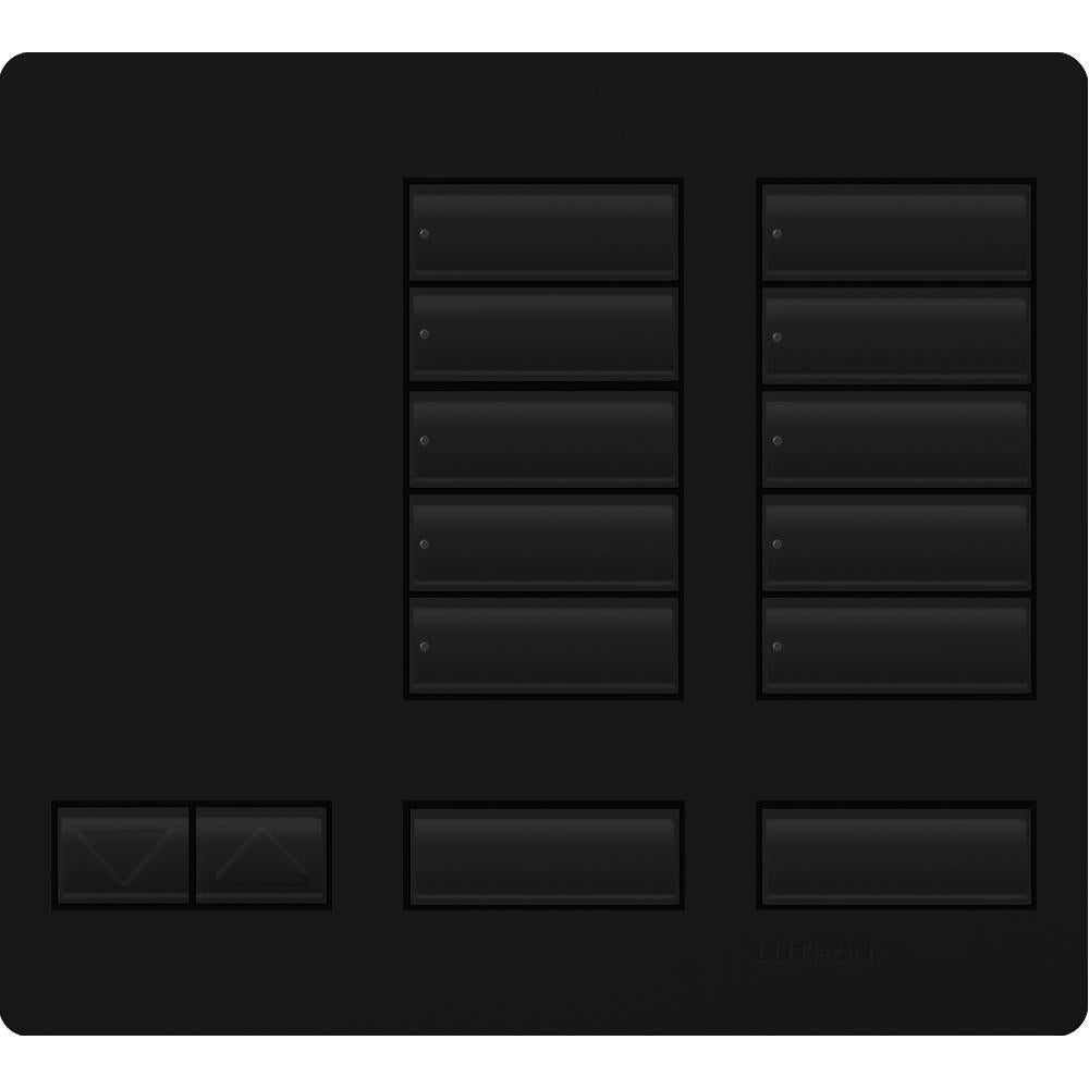 Lutron LFK-T10RL-MN Large 10-Button Replacement Faceplate Kit Midnight