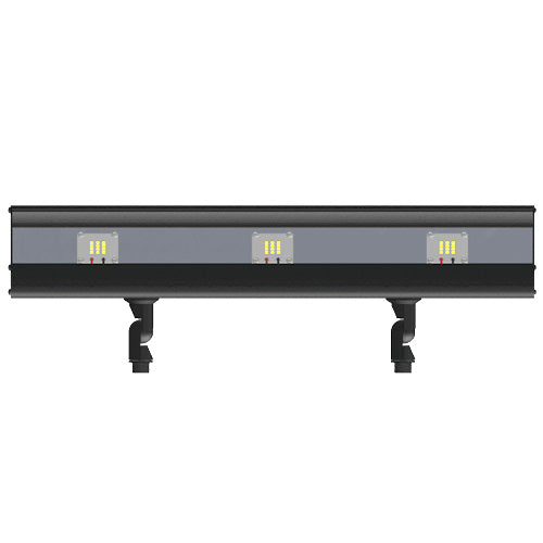 Focus Industries LFL012HELEDM1027MVBLT LED Flood Light - LED Configuration: 3 × 10W LED Modules - Color Temperature: 2700K - Voltage: 120 to 277V - Finish: Black Texture
