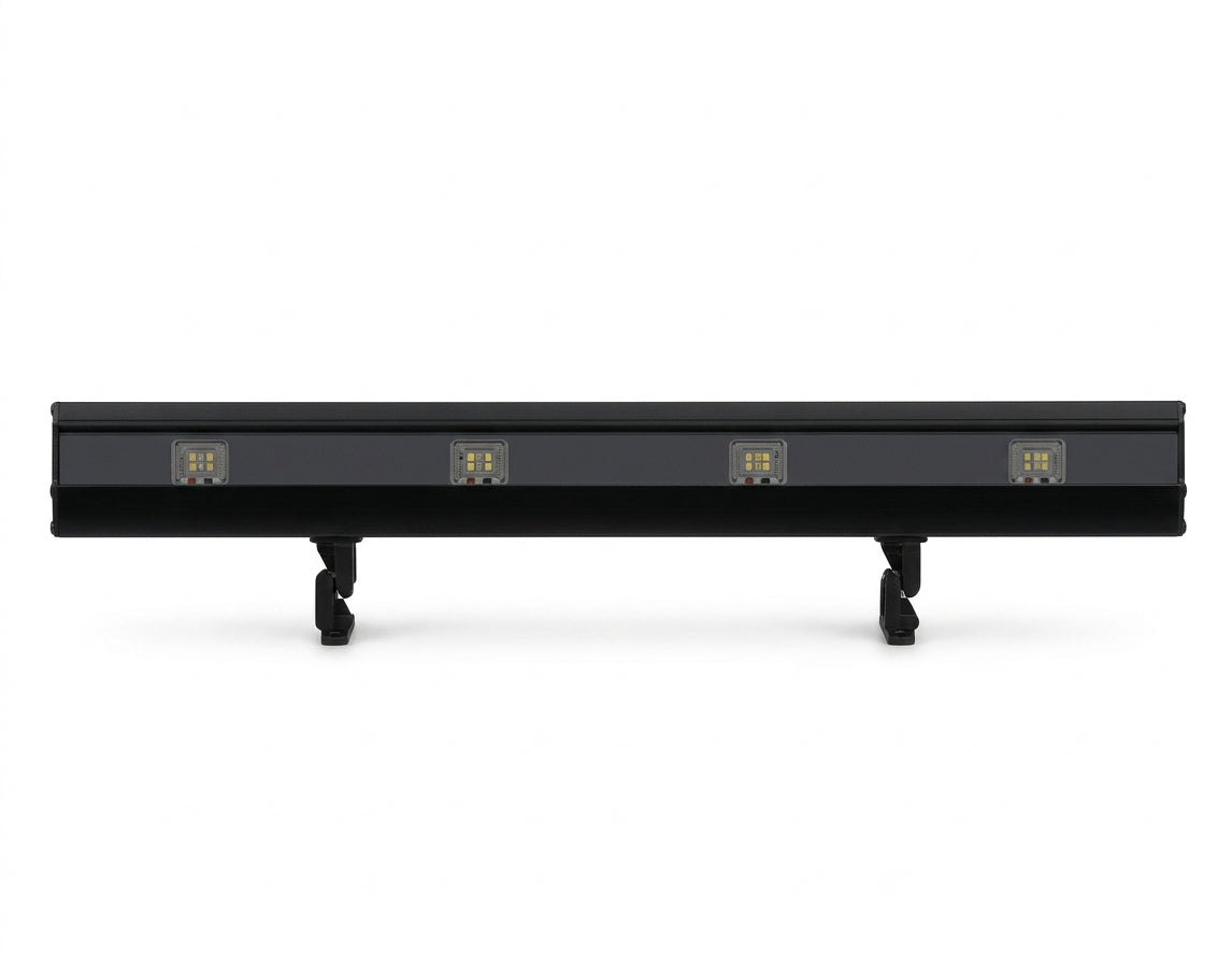 Focus Industries LFL013LEDM1030MVBRT LED Flood Light - LED Configuration: 4 × 10W LED Modules - Color Temperature: 3000K - Voltage: 120 to 277V - Hood Extension: Included - Finish: Bronze Texture