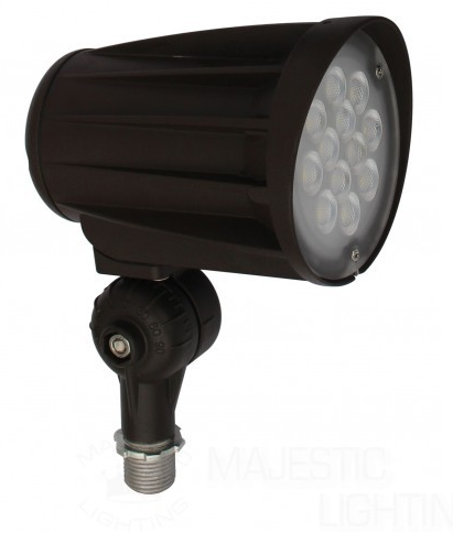 Orbit LFL20-28W-CW-KN Flood Light, LED Bullet, 28W, 120-277V, 5000K, Cool White, Knuckle Mount - Bronze