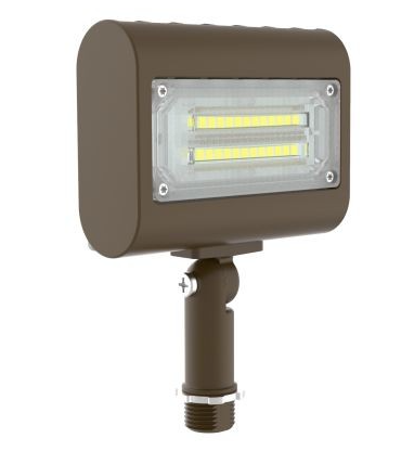 Orbit LFL7-15W-WW-KN LFL7 Slim Led Flood Light With Knuckle, Color Temperature 3000K, Wattage 15W, Voltage 120-277V, Bronze Finish