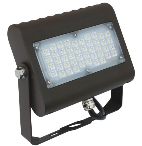 Orbit LFL7-50W-CW-T LFL7 Slim Led Flood Light W/Trunnion 50w 120277v 5000k Bronze