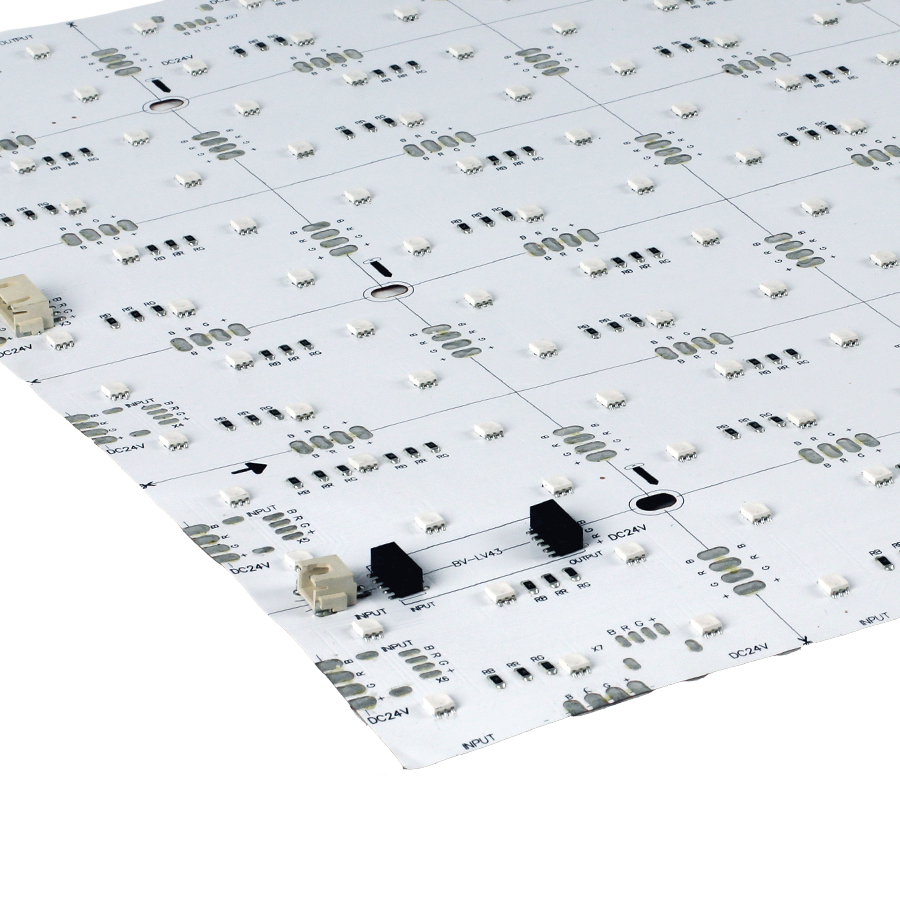 Core Lighting LFS-2412-RGBW-40K-24V Flexible Indoor Color-Changing + White LED Sheet Modules, CCT RGB + 40K