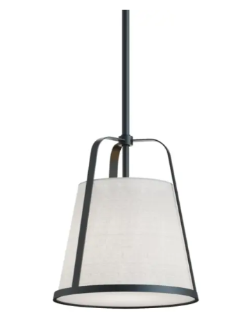 AFX Lighting LIZP10MBBK Lizzette 10" Medium Base Pendant, Voltage 120V, Black