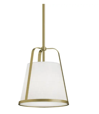 AFX Lighting LIZP10MBLB Lizzette 10" Medium Base Pendant, Voltage 120V, Light Antique Brass