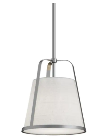 AFX Lighting LIZP10MBSN Lizzette 10" Medium Base Pendant, Voltage 120V, Satin Nickel