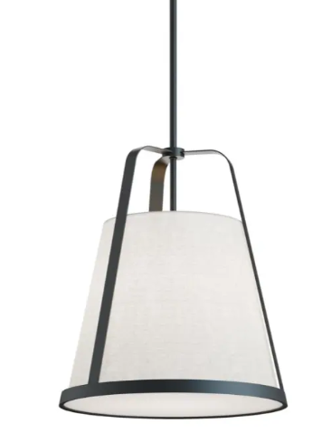 AFX Lighting LIZP18MBBK Lizzette 18" Medium Base Pendant, Voltage 120V, Black