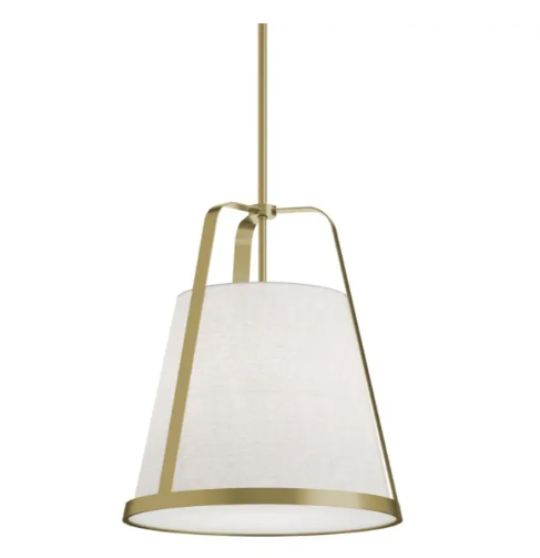 AFX Lighting LIZP18MBLB Lizzette 18" Medium Base Pendant, Voltage 120V, Light Antique Brass