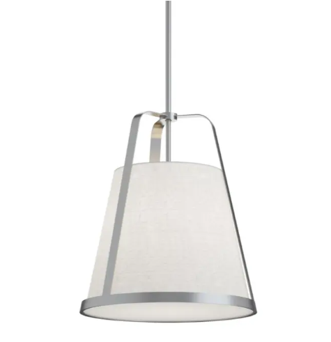 AFX Lighting LIZP18MBSN Lizzette 18" Medium Base Pendant, Voltage 120V, Satin Nickel