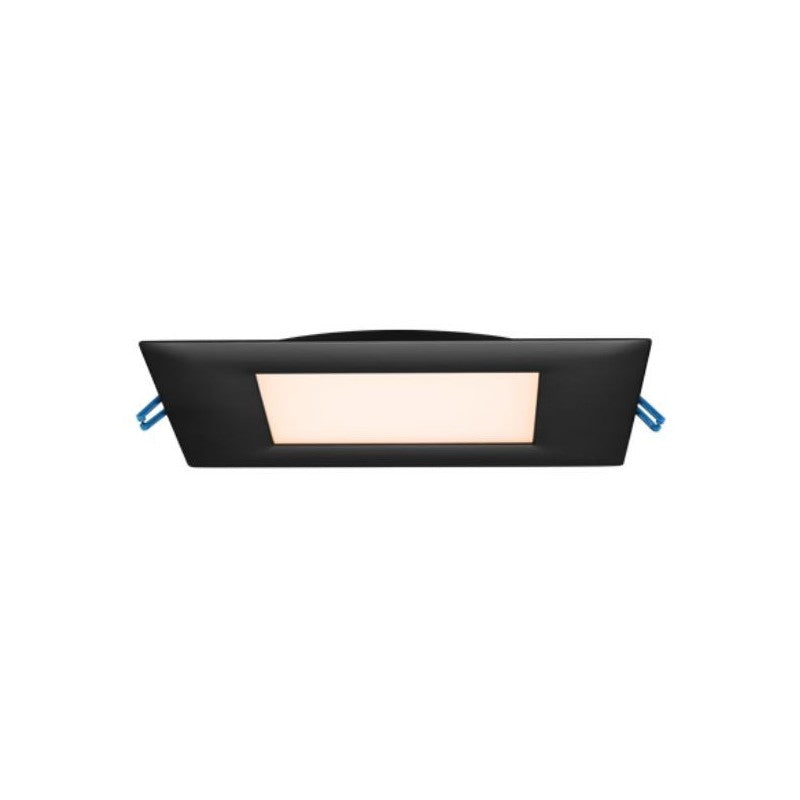 Lotus LED Lights LL4S-40K-BK 4" Square Economy Super Thin LED Downlight W/ Power 13.5W, CCT 4000K, Lumens 850lms, Black Finish