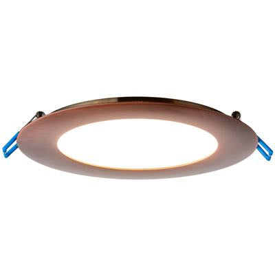 Lotus LED Lights LL6R-27K-BC 6" Ultimate Super Thin LED Downlight - 17W - 2700K - 950 Lumens - Brushed Copper
