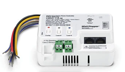 Wattstopper LMRC-112-M Dlm Room Controller, 2 Relay, Ko, 0-10v, 10a, Metered