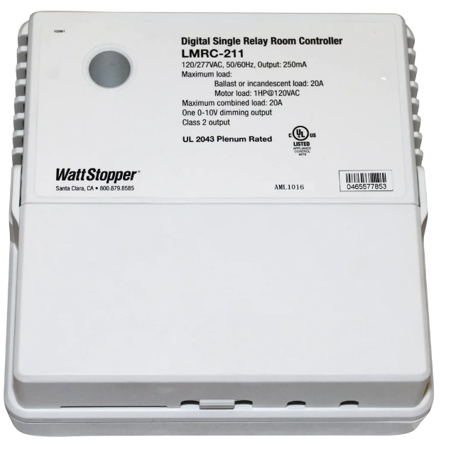 Wattstopper LMRC-211 Digital V.3 Sgle Relay Room Controller, On/off/ 0-10v
