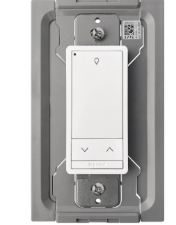 Wattstopper LMSW-611-S-W DLM Wireless Switch Slim, 1B 1R, White Finish
