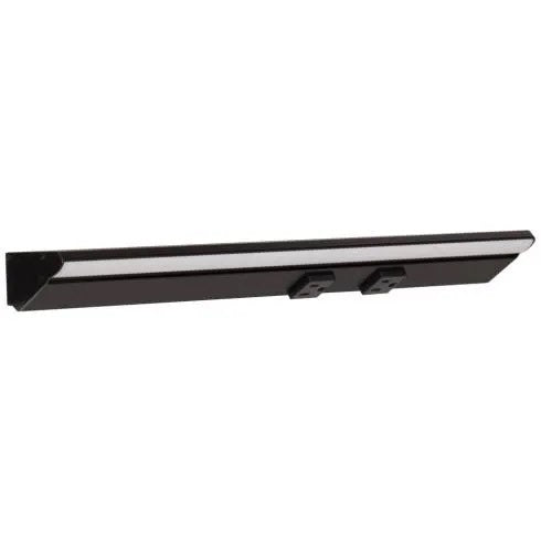 Task Lighting LP18-T6R9W-BBK 18.5" 7W Lighted Power Strip - 2 Receptacles - CCT Tunable (27K Thru 50K) - Voltage 12V - Black Finish