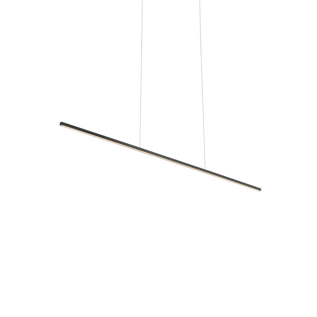Kuzco Lighting LP18248-BK-UNV Vega Minor 48 Inch Wide LED Suspension Linear Pendant Ceiling Light Black Finish