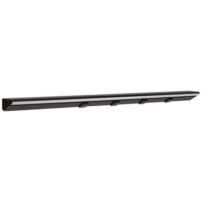 Task Lighting LP30HR15NDBBK27 30-1/2" 600 Lumens/Ft. Higher Output Remote Power Supply (RM) Series Lighted Power Strip, Single-White, 1500 Lumens/Fixture, Black Finish, Black Receptacles, Warm White CCT 2700K