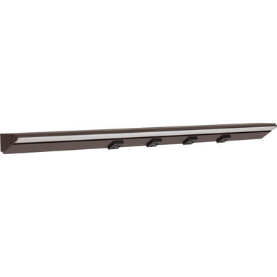 Task Lighting LP30HR15NDBBZ27 30-1/2" 600 Lumens/Ft. Higher Output Remote Power Supply (RM) Series Lighted Power Strip, Single-White, 1500 Lumens/Fixture, Bronze Finish, Black Receptacles, Warm White CCT 2700K