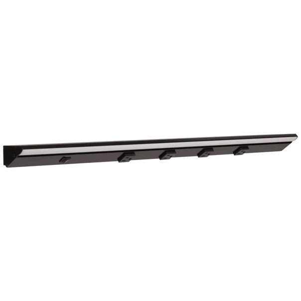 Task Lighting LP30QD10NDBBK50 30.5" Lighted Power Strip w/ Switch, 4 Black Single Receptacles, Color Temperature 5000K, 1,000 Lumens, Voltage 120V, Black